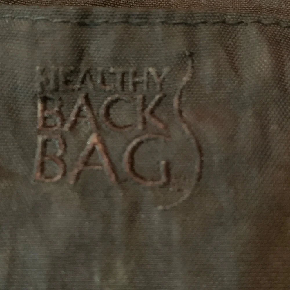 Ameribag Healthy Back Bag Crossbody Sling Backpack Black Nylon Distressed